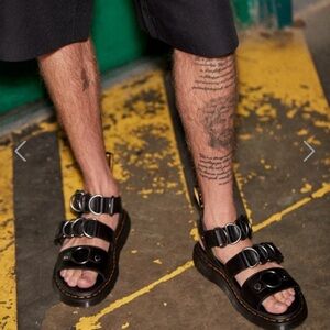 New Dr. Martens Gryphon Alt Sandals Leather Size 9 Open Toe Rockerchic